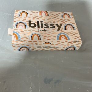 Bliss Rainbow Silk Pillowcase - Peach, Blue & Cream